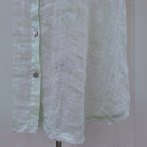 Eileen Fisher Organic Linen Gauze Tunic Top - Picture 6 of 8